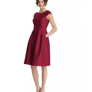 Alfred Sung Cap Sleeve Cocktail Dress Size 8